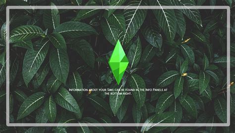 Green Plant Loading Screens The Sims 4 Cas Backgrounds Loading