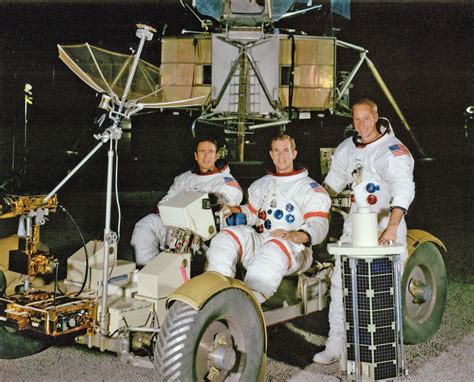 Apollo 15 Crew With The First Lunar Rover Nasa History Apollo
