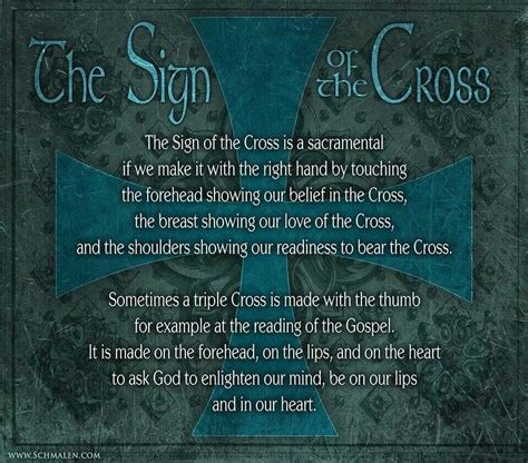 The Sign Of The Cross Sign Of The Cross Catholic Catholic Beliefs