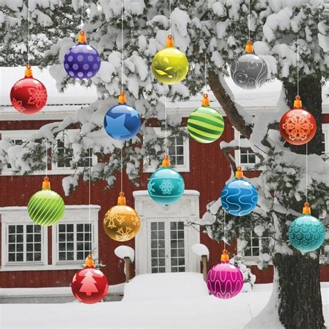Hanging Christmas Ornaments Yard Cards Victorystore Outdoor