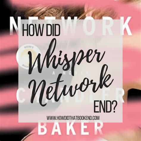 Chandler Baker Whisper Network Bookends