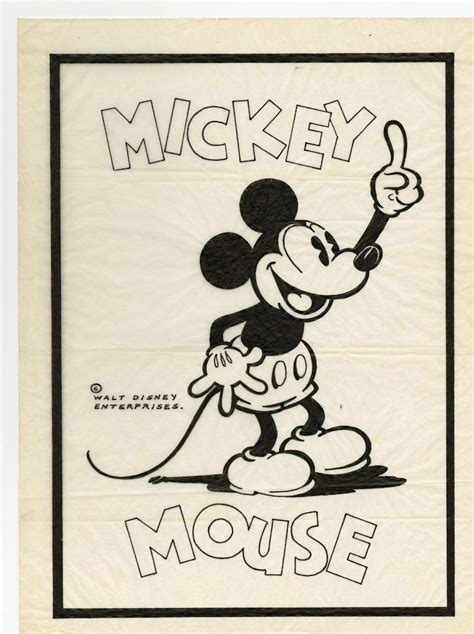 Scegli la consegna gratis per riparmiare di più. Original Mickey Mouse Inked Publicity Drawing.