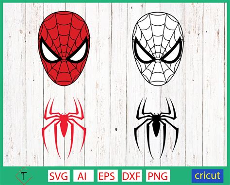 Spiderman SVG, PNG, DXF, EPS, AI, Spiderman Cut files, Spiderman vector