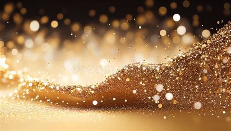 Light Shiny Golden Glitter Background Stock Illustration Illustration