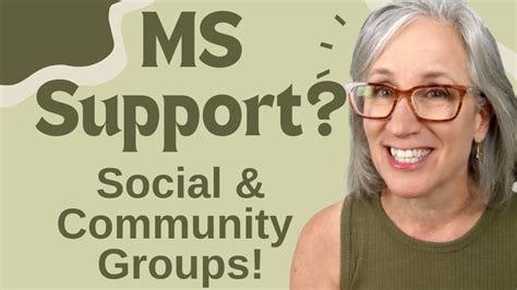 Ms Support Social And Community Groups Youtube