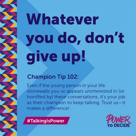 Talkingispower Champion Tip 102 Power To Decide
