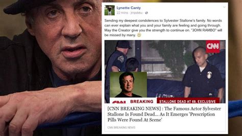Sylvester Stallone Dead ‘rambo Falls Victim To Death Hoax As Facebook