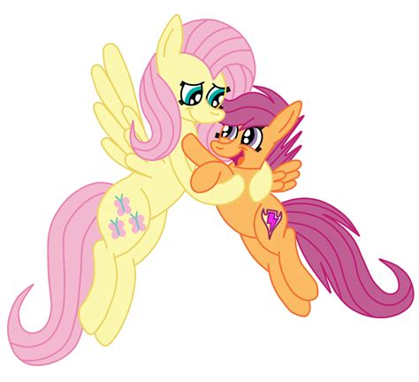 1133129 Safe Artistsquipycheetah Fluttershy Scootaloo Pegasus