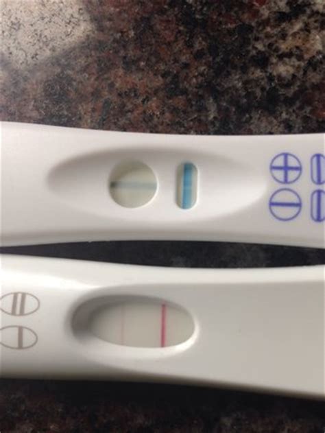 No matter how dark, light, thick, thin. 2 different pregnancy tests both with faint lines, pics ...