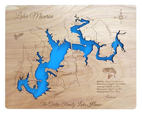 Lake Monroe Indiana Map Draw A Topographic Map