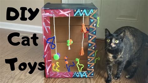 Diy Cardboard Box Cat Toys Youtube