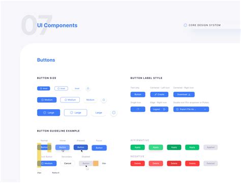 Ui Components Buttons Core Design System Free Psd Ui Download