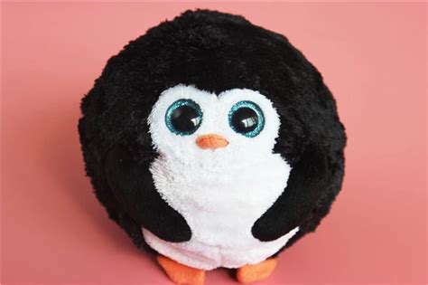 Ty Beanie Boos Round Penguins Cute Stuff Animal Plush Toy Kids Birthday
