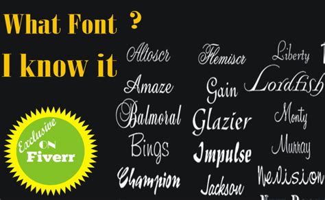 Find Font From Any Image Accurately By Msgraphics000 Fiverr