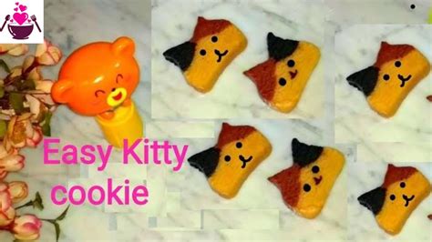 Kitty Cookie Recipe Cookie Homemade Cookie Kitty Cookie Youtube