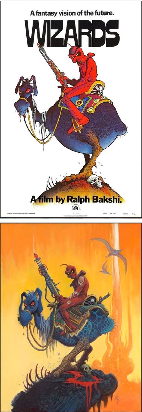 Vaughn Bode Wizards By Ralph Bakshi 1977 Poster Animated Movie