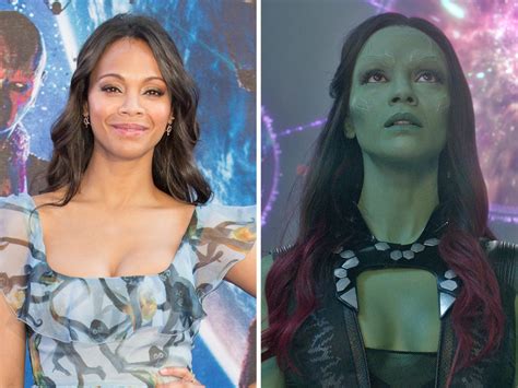 it took about 3 hours to do zoe saldana s make up every day for guardians of the galaxy