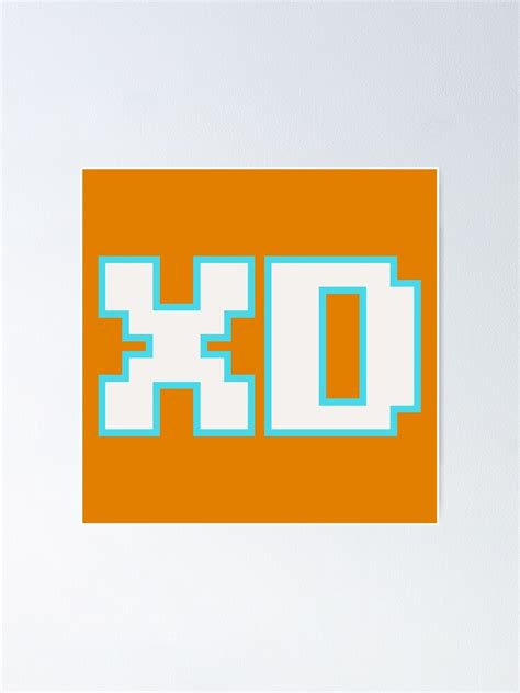Xd Emoticon 8bit Pixelated Poster For Sale By Projectpima Redbubble