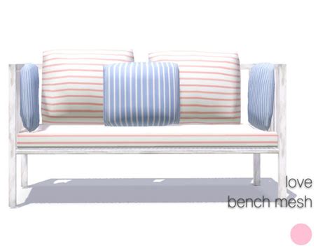 The Sims Resource Love Bench Mesh