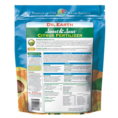 Sweet And Sour Citrus Fertilizer Dr Earth
