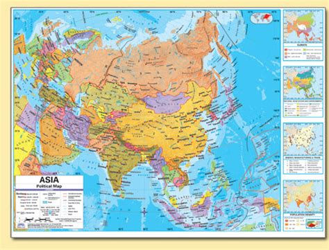 Harta Hidrografica A Asiei Harta