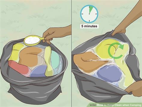 3 Ways To Keep Clean When Camping Wikihow