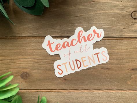 Boho Teacher Sticker Pack Education Aesthetic Water Etsy Uk