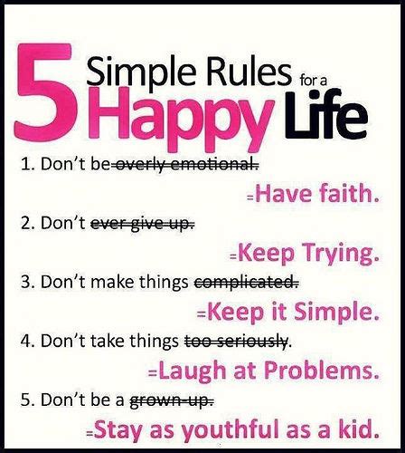 5 Rules For Happiness Pictures Photos And Images For Facebook Tumblr