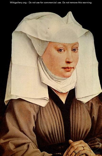 Portrait Of A Young Woman In A Pinned Hat 1435 Rogier Van Der Weyden