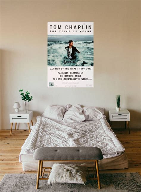 Tom Chaplin Carried By The Wave Tour 2017 Konzertplakat Us 2394