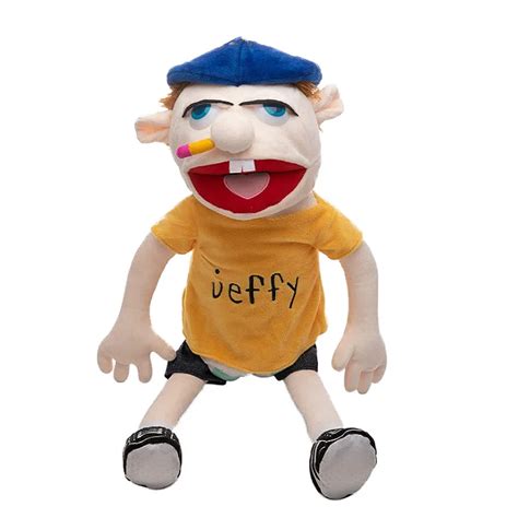 Exclusive 60cm Jeffy Puppet Jeffy Plush Toy Puppet For Play House Kid S