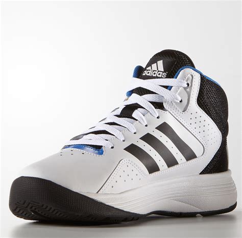 Adidas Leather Neo Cloudfoam Ilation Mid Basketball Shoes In Black For