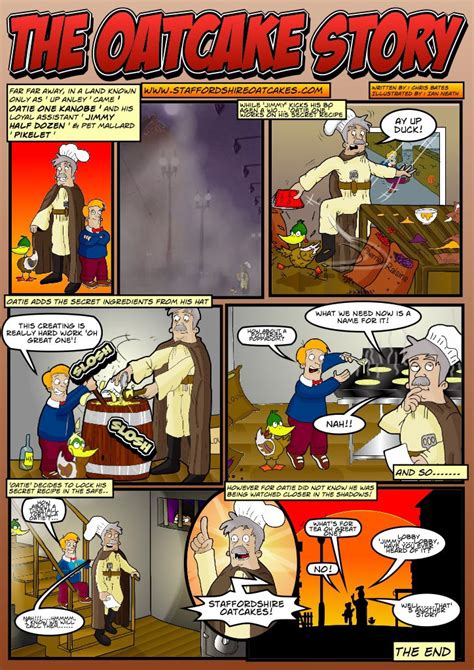 The Staffordshire Oatcakes Story Cartoon Strip Staffordshire Oatcakes