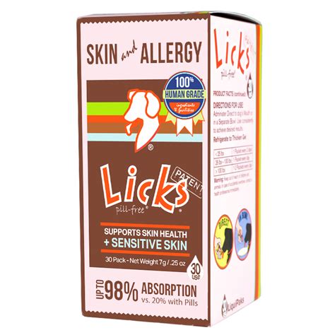 Licks Dog Skin And Allergy Gel Packets — Licks Pill Free Solutions