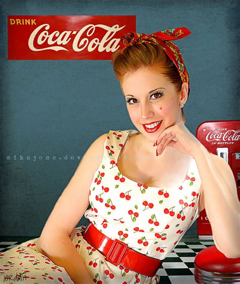 coca cola girl by mikajomc on deviantart
