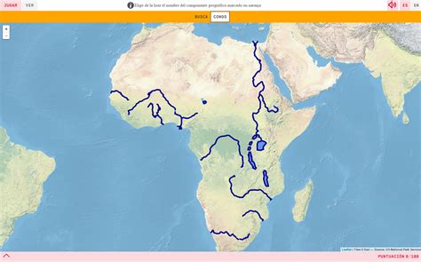 Mapa Interactiu On és Rius I Llacs DÀfrica Mapas Interactivos De