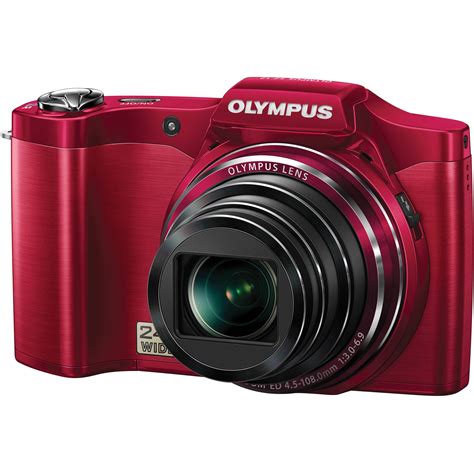Olympus Sz 12 Digital Camera Red V102081ru000 Bandh Photo Video