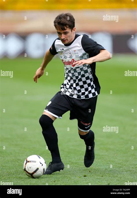 Charles Leclerc During The Drivers Football Match At The Stade Louis Ii