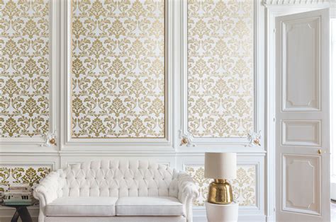 Feature Wall Design Ornate Wallpaper Options Home
