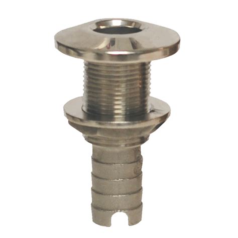 Our type 316 stainless steel fasteners provide the highest rust & corrosion resistance. GROCO Stainless Steel Hose Barb Thru-Hull Fitting - 5/8"-US-
