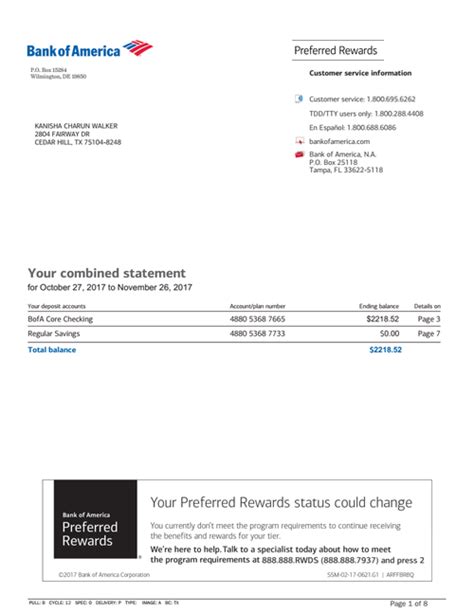 Maybe you would like to learn more about one of these? Bank Statement, Bank America | Bank statement, Statement template, Credit card statement