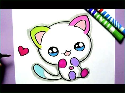Chaton Kawaii Dessin Impressionnant Collection How To Draw Cute Rainbow
