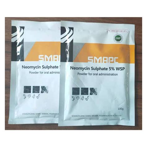 Neomycin Sulfate Water Soluble Powder For Poultry China Neomycin