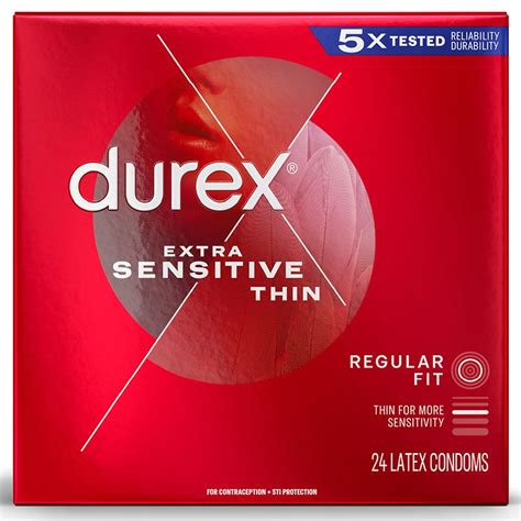Durex Extra Sensitive Ultra Thin Condoms With Extra Lube Walgreens