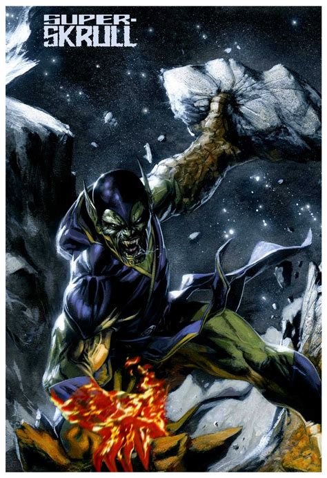 Super Skrull 13x19 Captain Marvel Villain Marvel Comics Art Comic