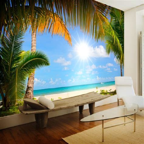 Wall Mural Beach With Palm Trees