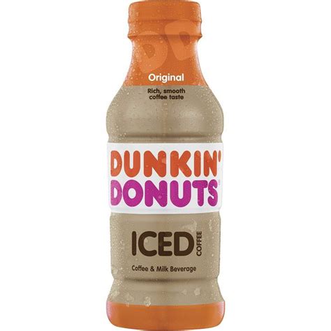 Dunkin Donuts Original Iced Coffee Bottle 137 Fl Oz Coffee Milk