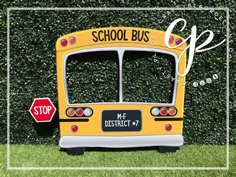 Check spelling or type a new query. School Bus photo booth frame | Back to School photo booth prop | School Bus photo booth | Bus ...