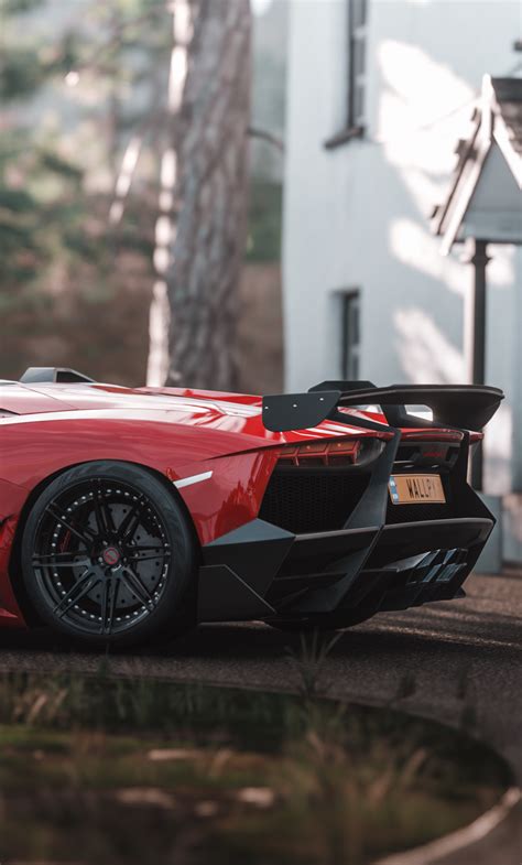 1280x2120 Lamborghini Aventador Sv Forza Horizon 4k Iphone 6 Hd 4k