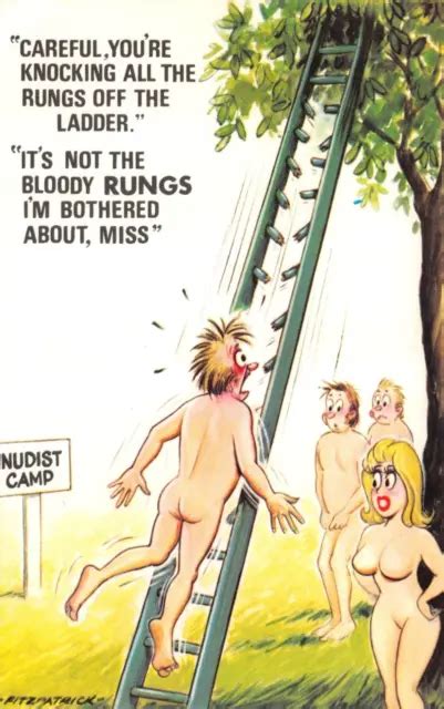 Bamforth Comic Postcard No Nudist Camp Unused Very Good Mint Eur Picclick It